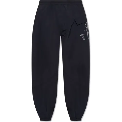 Sweatpants, male, , Size: S Track pants with logo - JW Anderson - Modalova