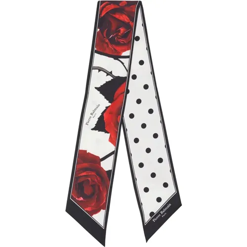 Bandana mit Roses- und Polka Dots-Print - Balmain - Modalova