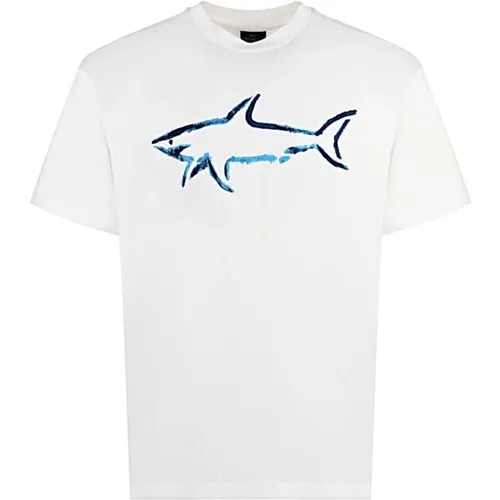 T-Shirts, male, , Size: 2XL Casual Cotton Tee Shirt - PAUL & SHARK - Modalova