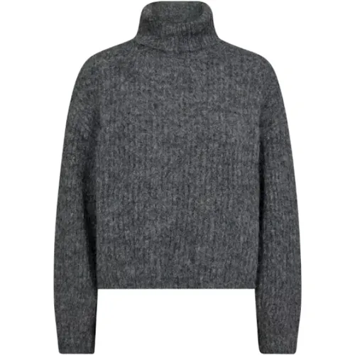 Anthrazit Rollkragenpullover , Damen, Größe: M - Co'Couture - Modalova