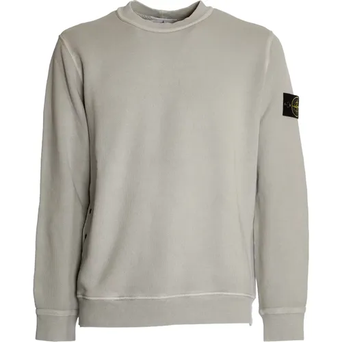 Grauer Crewneck Sweater Aw24 , Herren, Größe: XL - Stone Island - Modalova