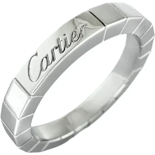 Pre-owned Jewellery, female, , Size: ONE SIZE Pre-owned White Gold rings - Cartier Vintage - Modalova