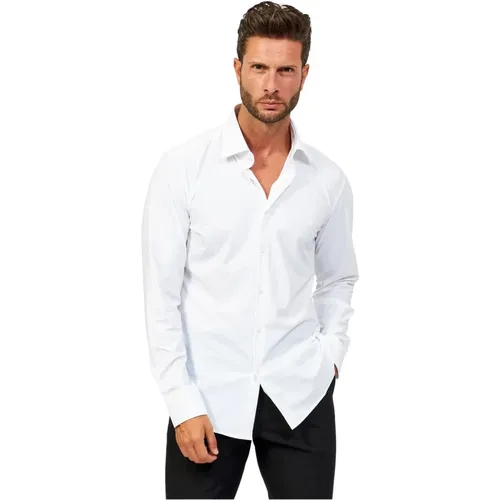 Hemden Weiß , Herren, Größe: L - Hugo Boss - Modalova