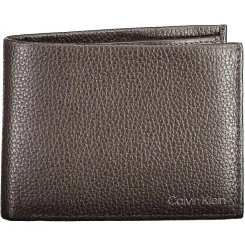 Wallets & Cardholders, male, , Size: ONE SIZE Leather Wallet - Calvin Klein - Modalova