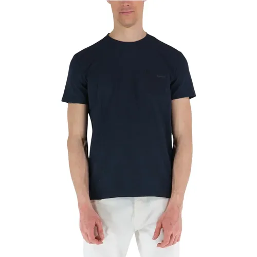 Blau Tasche T-Shirt Shirty Revo , Herren, Größe: 3XL - RRD - Modalova