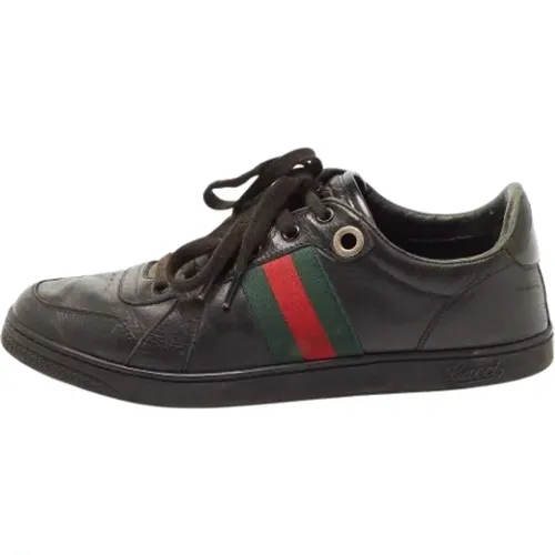 Pre-owned Leather sneakers , female, Sizes: 8 UK - Gucci Vintage - Modalova