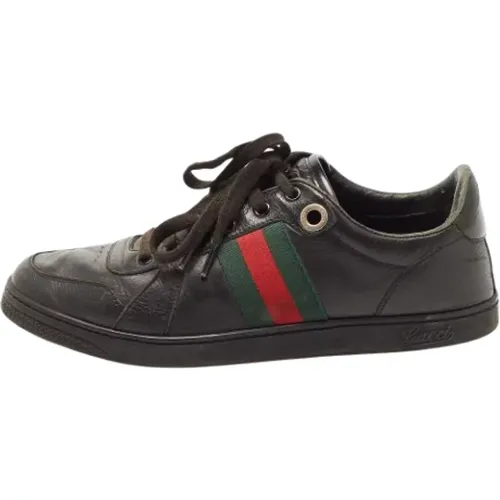 Pre-owned Sneakers, female, , Size: 11 US Pre-owned Leather sneakers - Gucci Vintage - Modalova