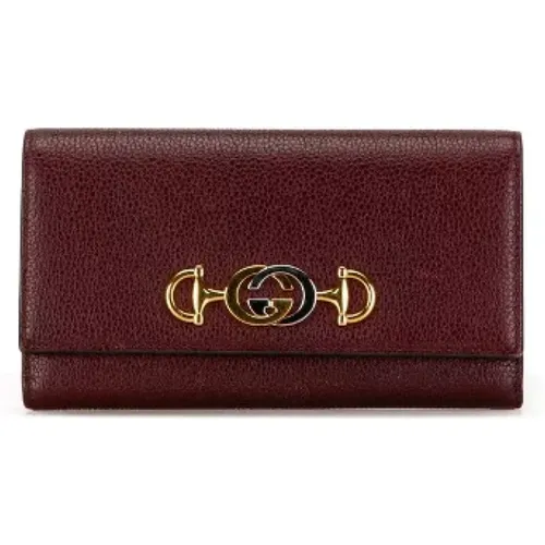 Pre-owned Wallets, female, , Size: ONE SIZE Pre-owned Leather wallets - Gucci Vintage - Modalova