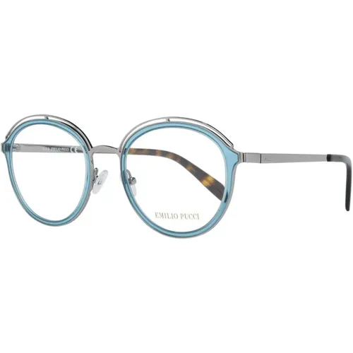 Blaue Runde Optische Brillen Damen - EMILIO PUCCI - Modalova