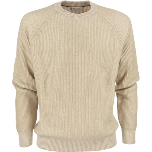 Luxuriöser Cashmere Crew Neck Pullover - BRUNELLO CUCINELLI - Modalova