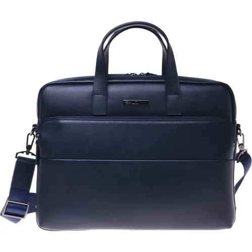 Professional bag in leather and nylon - Baldinini - Modalova