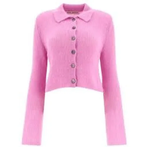 Cardigans, female, , Size: 2XS Fuzzy Alpaca Polo in Candyfloss - Our Legacy - Modalova