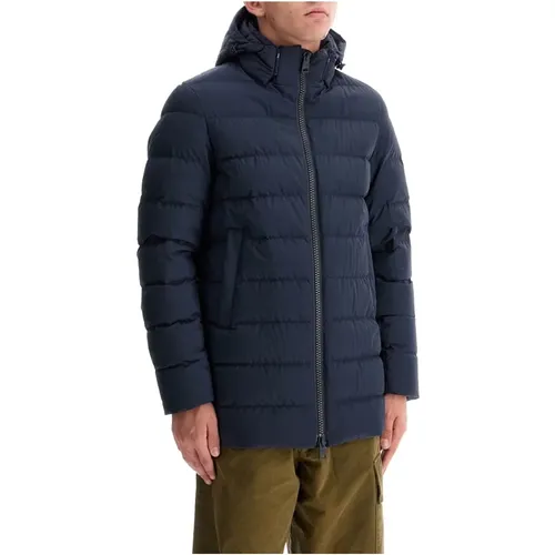 Windproof Down Jacket with Goose Down , male, Sizes: 2XL, XL, M - Herno - Modalova