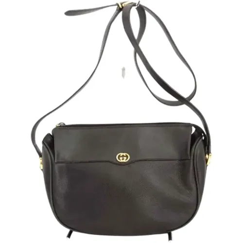 Pre-owned Cross Body Bags, female, , Size: ONE SIZE Pre-owned Leather shoulder-bags - Gucci Vintage - Modalova