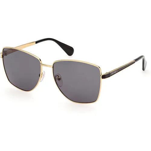 Stylish Sunglasses in Dark Gold Frame , female, Sizes: 57 MM - Max & Co - Modalova