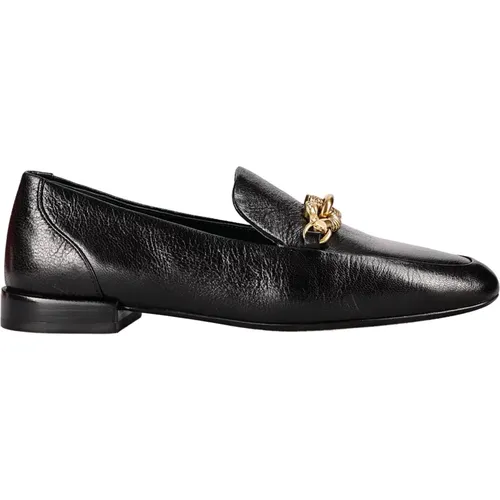 Leather Moccasins , female, Sizes: 5 1/2 UK, 3 1/2 UK, 5 UK, 4 1/2 UK, 2 1/2 UK, 2 UK, 3 UK, 4 UK, 6 UK - TORY BURCH - Modalova