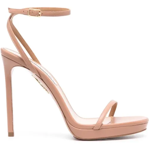 Nude Platform Sandals 115mm Heel , female, Sizes: 4 1/2 UK - Aquazzura - Modalova