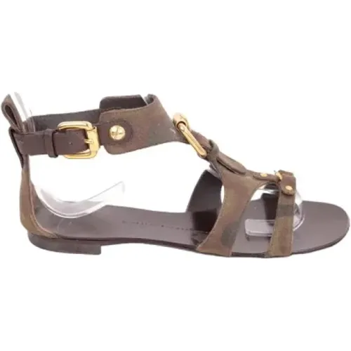 Pre-owned Leather sandals , female, Sizes: 3 UK - Giuseppe Zanotti Pre-owned - Modalova