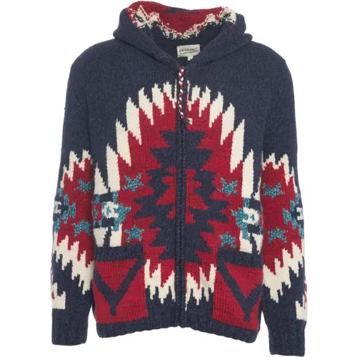 Zip-throughs, male, , Size: M Star Week Cardigan - Frantic - Modalova