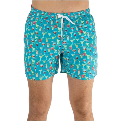 Beach Capri Boxer Shorts , male, Sizes: L, M - Suns - Modalova