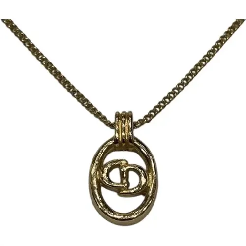 Pre-owned Jewellery, female, , Size: ONE SIZE Pre-owned Metal necklaces - Dior Vintage - Modalova