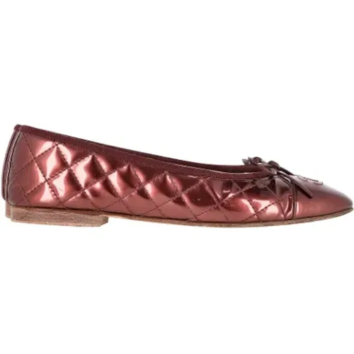 Pre-owned Flats, female, , Size: 9 US Pre-owned Leather flats - Chanel Vintage - Modalova