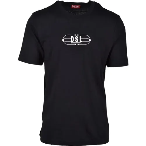 Baumwoll T-Shirt , Herren, Größe: M - Diesel - Modalova