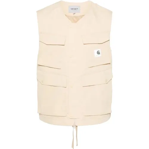 Water-Repellent Vest with 3D Pockets , male, Sizes: S, M, XL - Carhartt WIP - Modalova