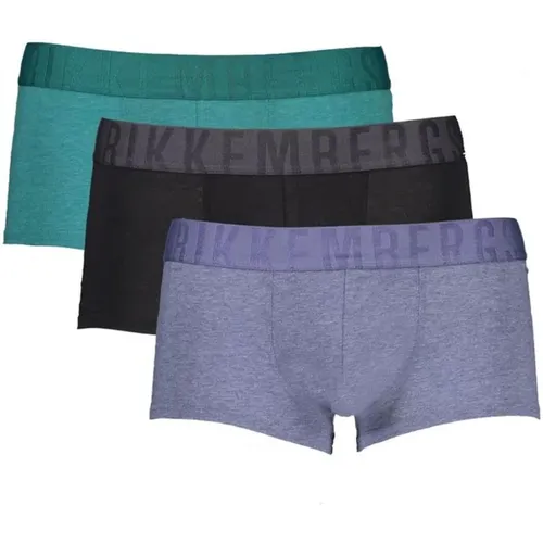 Bottoms, male, , Size: L Men's Green Cotton Breathable Underwear - Bikkembergs - Modalova