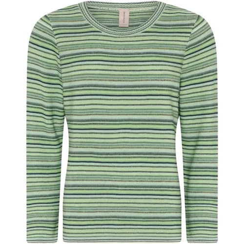 Colorful Striped Pullover Sweater , female, Sizes: 2XL, S, XL, 3XL, M - Skovhuus - Modalova