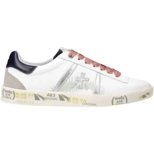 Weiße Ledersneakers AndyD 6532 , Damen, Größe: 40 EU - Premiata - Modalova