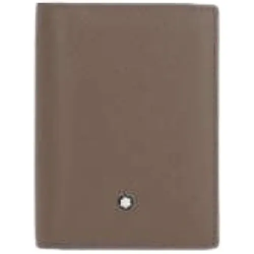 Textured Leather Card Holder , male, Sizes: ONE SIZE - Montblanc - Modalova