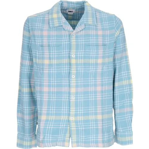 Casual Shirts, male, , Size: XL Flannel Long Sleeve Shirt - Obey - Modalova