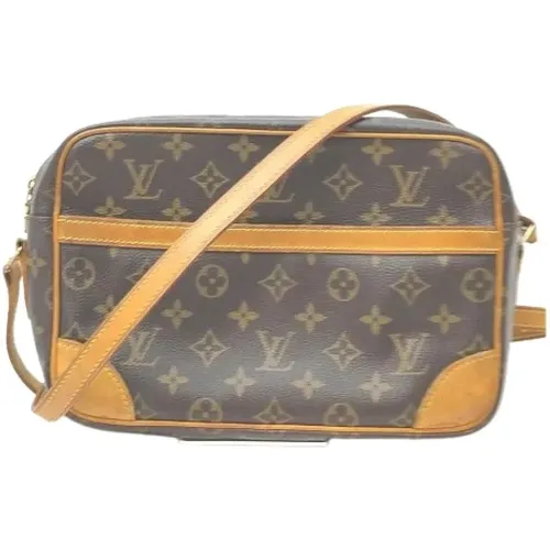 Pre-owned Cross Body Bags, female, , Size: ONE SIZE Pre-owned Coated Canvas Shoulder Bag - Louis Vuitton Vintage - Modalova