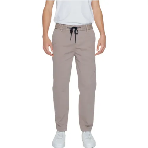 Chinos, male, , Size: XL Cotton Trousers with Laces Pockets - Hugo Boss - Modalova