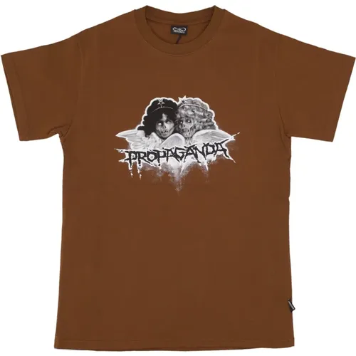 T-Shirts, male, , Size: M Mens Tee with Embroidered Logo - Propaganda - Modalova