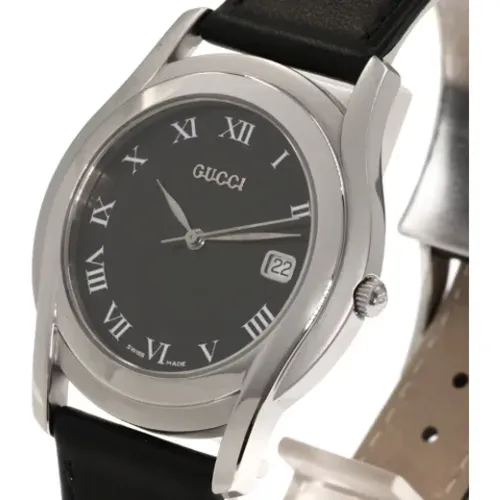 Pre-owned Watches, female, , Size: ONE SIZE Pre-owned Leather watches - Gucci Vintage - Modalova