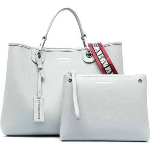 Polvere/Melograno Shopping Bag , female, Sizes: ONE SIZE - Emporio Armani - Modalova