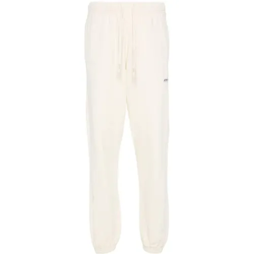 Sweatpants, female, , Size: L White Cotton Jersey Trousers - Autry - Modalova