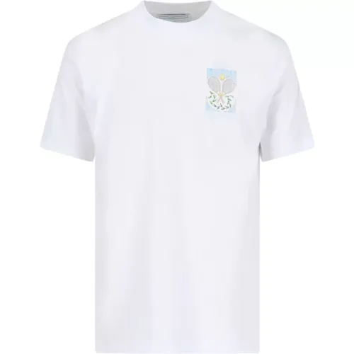 Weiße T-Shirts und Polos , Herren, Größe: 2XL - Casablanca - Modalova