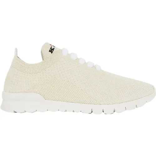 Kaschmir-Strick-Sneakers Creme Weiß - Kiton - Modalova