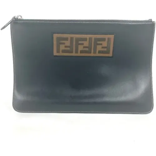 Pre-owned Clutches, female, , Size: ONE SIZE Pre-owned Leather clutches - Fendi Vintage - Modalova