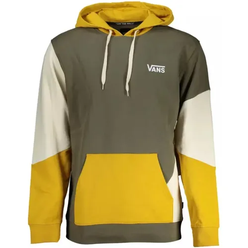 Hoodies, male, , Size: S Cotton Hooded Sweatshirt with Print - Vans - Modalova