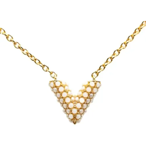 Pre-owned Metal necklaces , female, Sizes: ONE SIZE - Louis Vuitton Vintage - Modalova