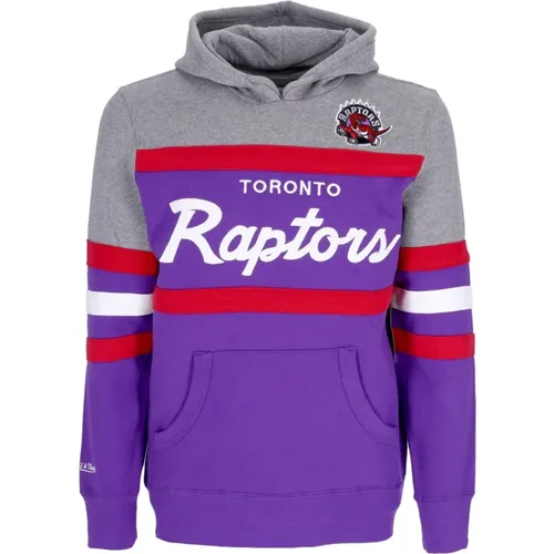 Hoodies, male, , Size: XL Toronto Raptors NBA Headcoach Hoodie - Mitchell & Ness - Modalova