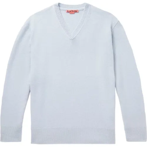 Wool/Cashmere V-Neck Sweater , male, Sizes: XL - Acne Studios - Modalova