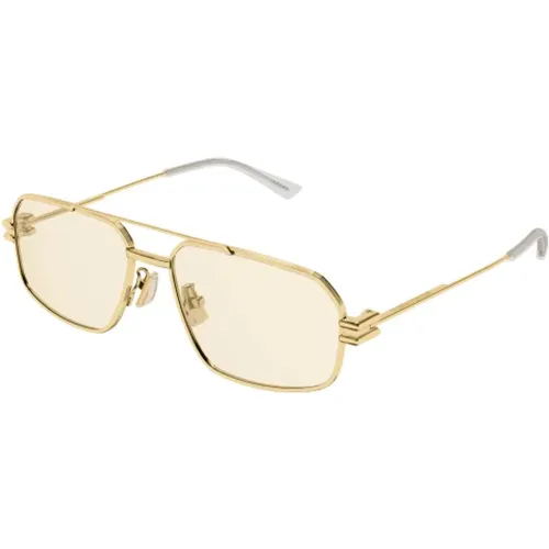 Luxury Caravan Style Sunglasses , male, Sizes: 58 MM - Bottega Veneta - Modalova