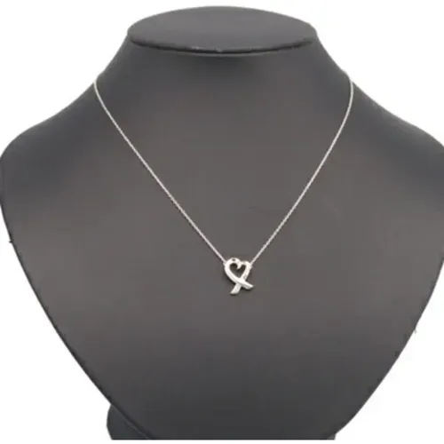 Pre-owned Jewellery, female, , Size: ONE SIZE Pre-owned Silver necklaces - Tiffany & Co. Pre-owned - Modalova