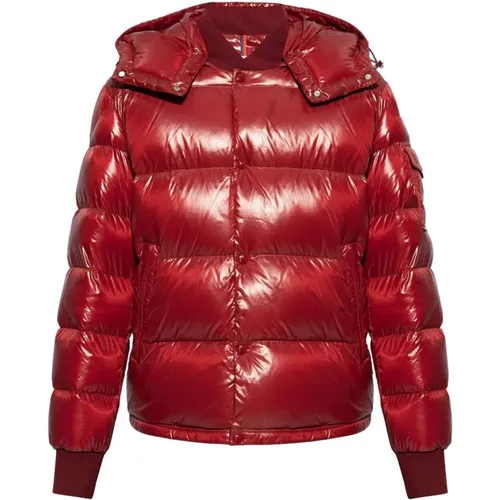 Rote Parka Jacke für Männer - Moncler - Modalova