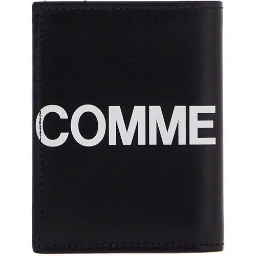 Maxi Logo Leather Bifold Wallet , unisex, Sizes: ONE SIZE - Comme des Garçons - Modalova